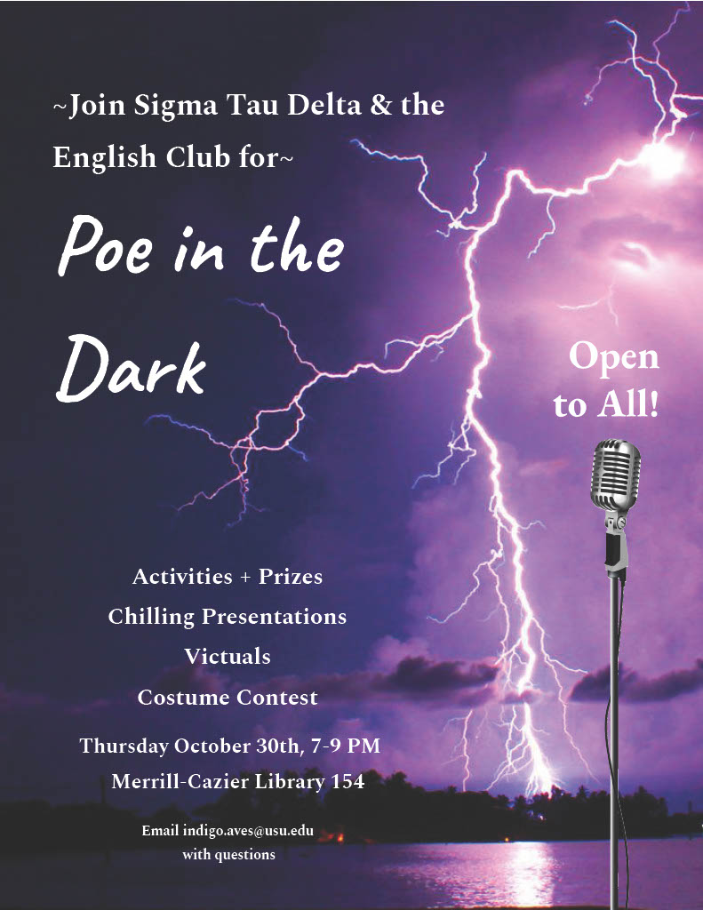 Poe in the Dark Event Flyer
