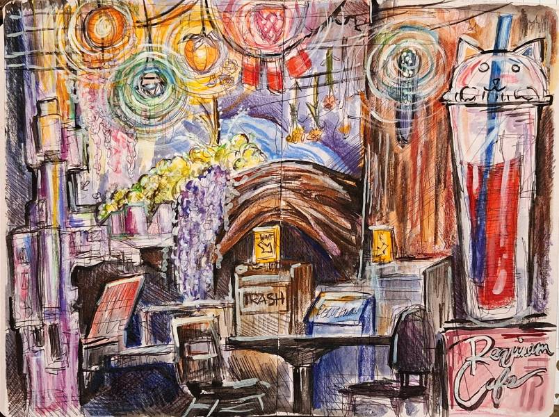 “Requiem” by Brianna Pickering won Honorable Mention. 