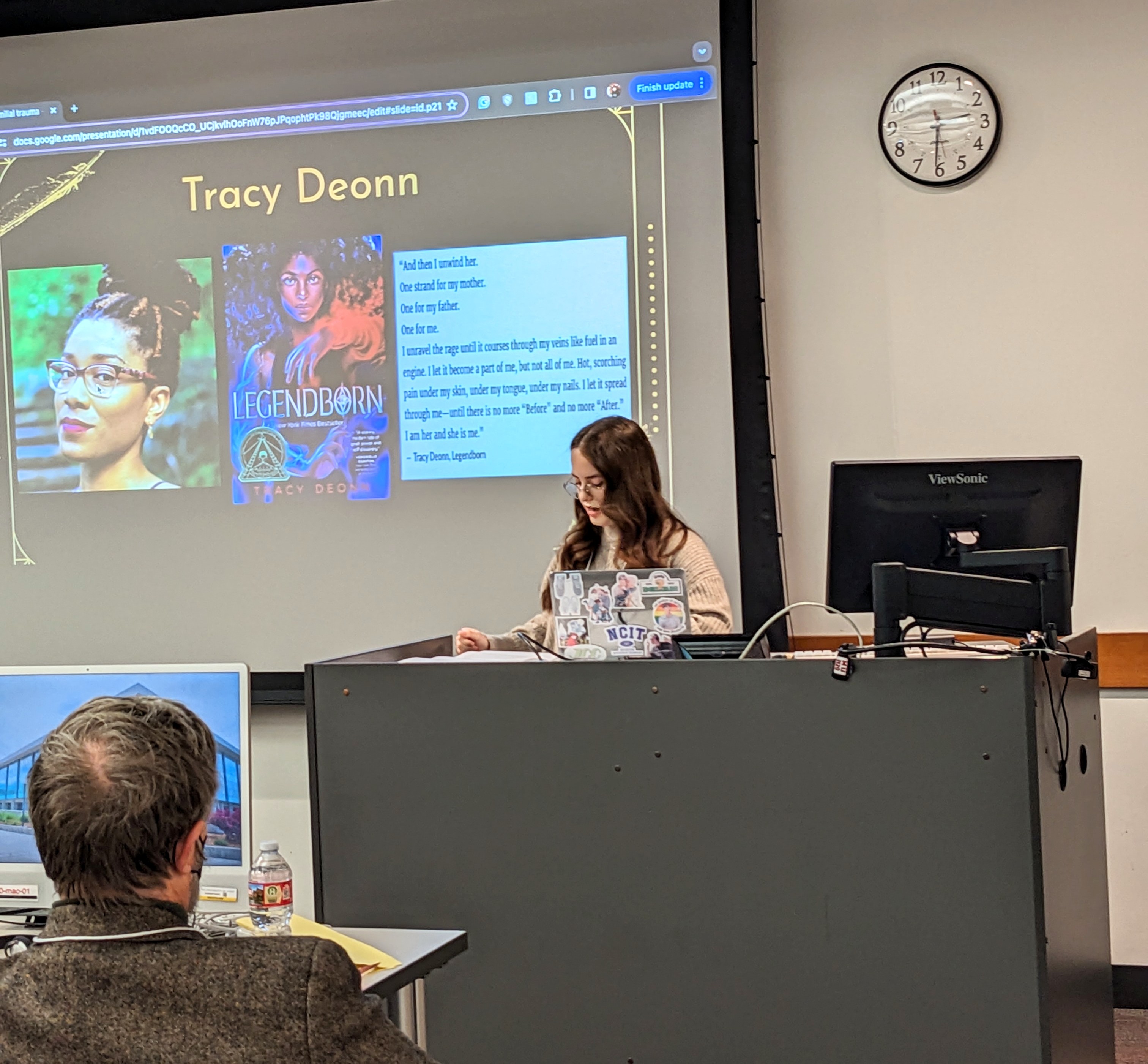 Undergraduate Ariel Longoria Presenting at UASAL Conference