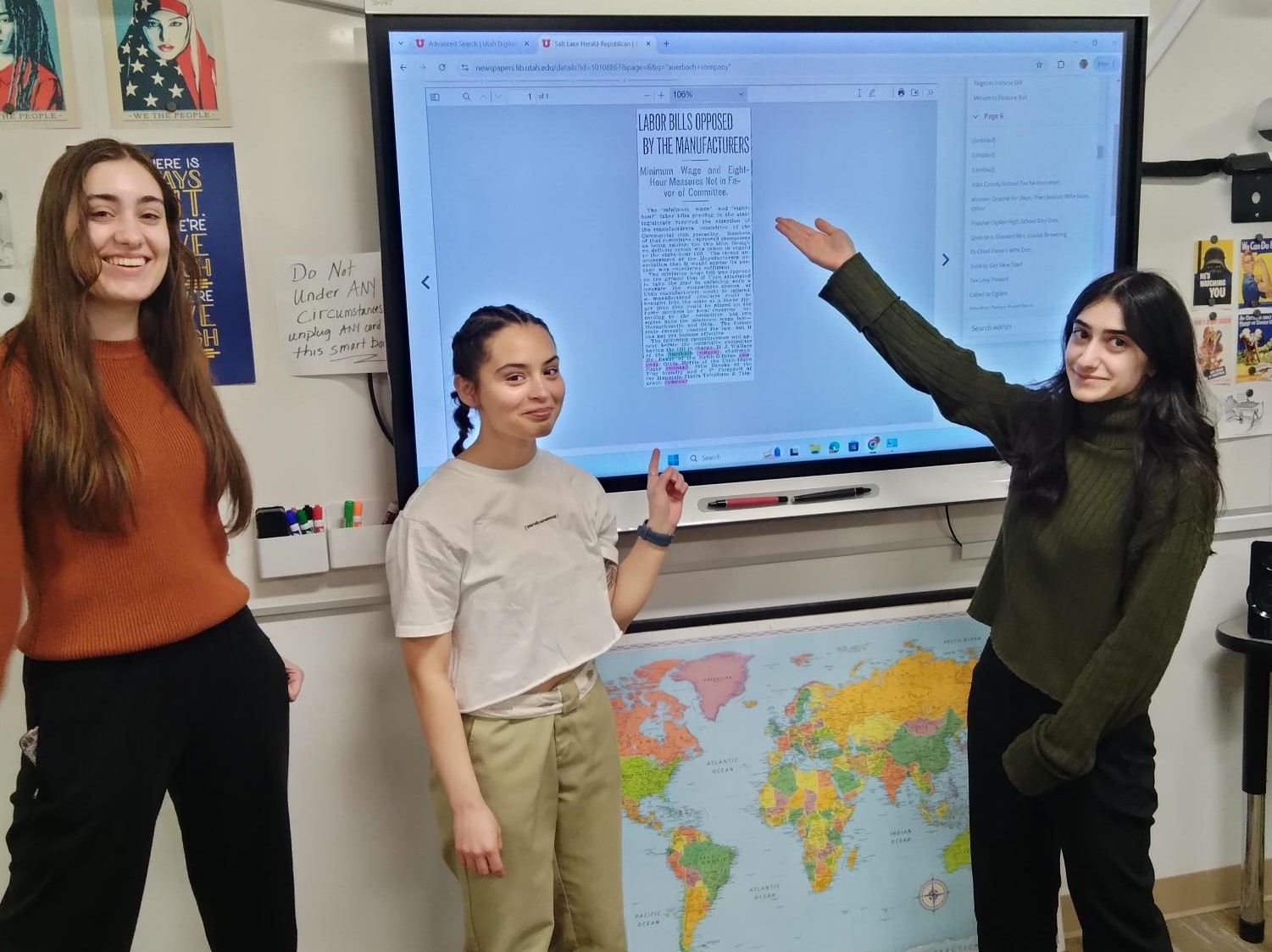 Students presenting