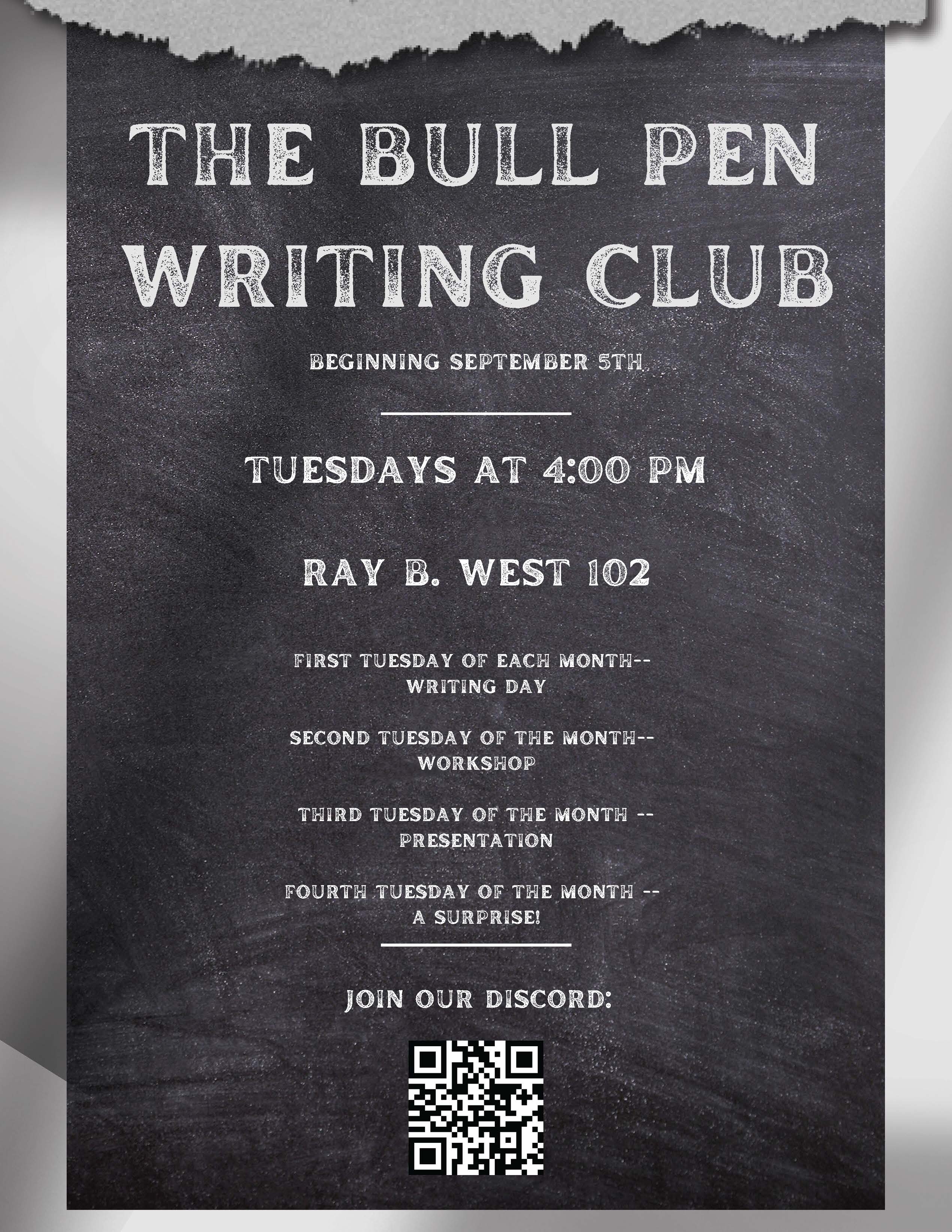 The Bull Pen Writing Club