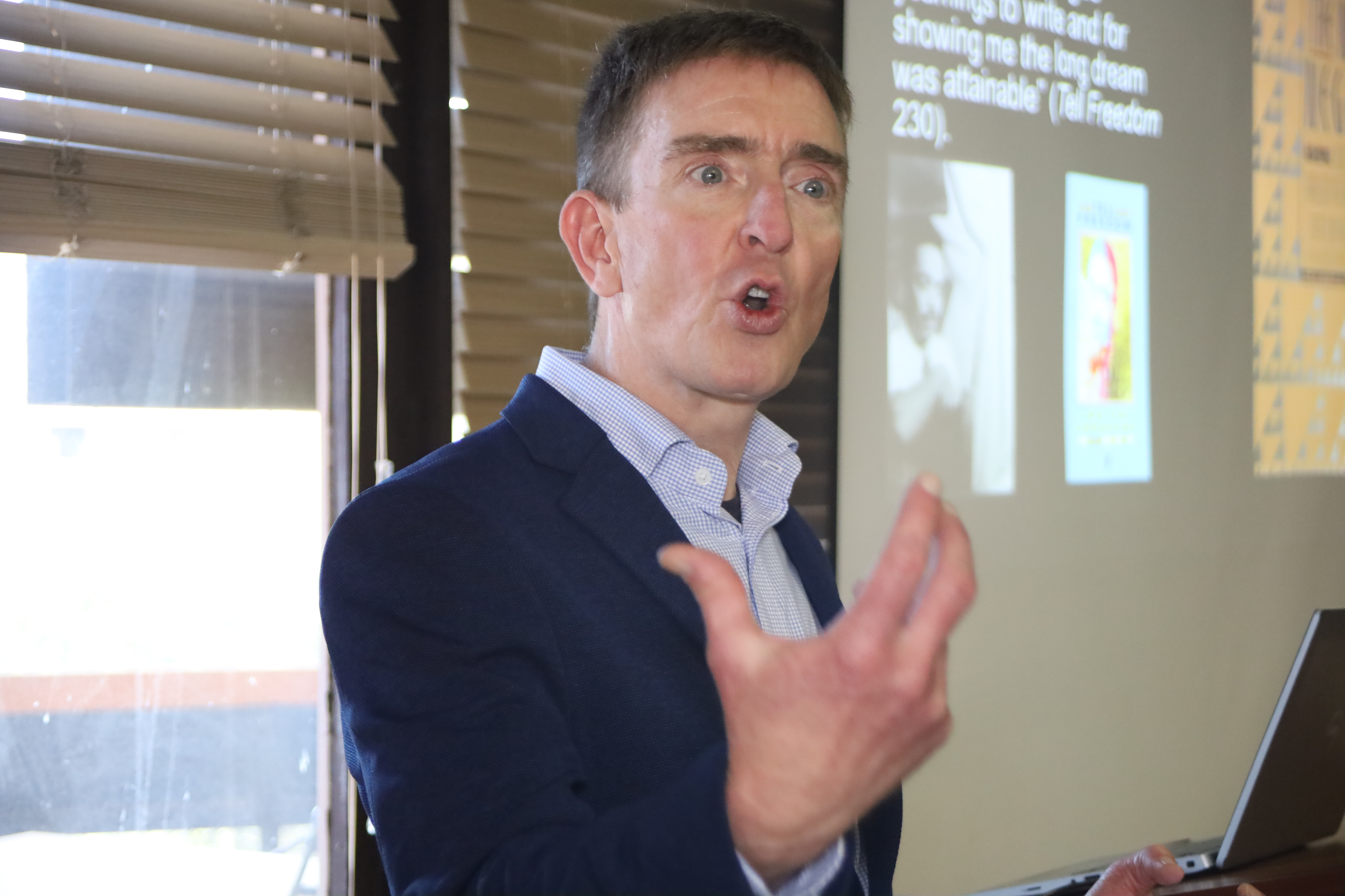 Shane Graham Delivering Speech