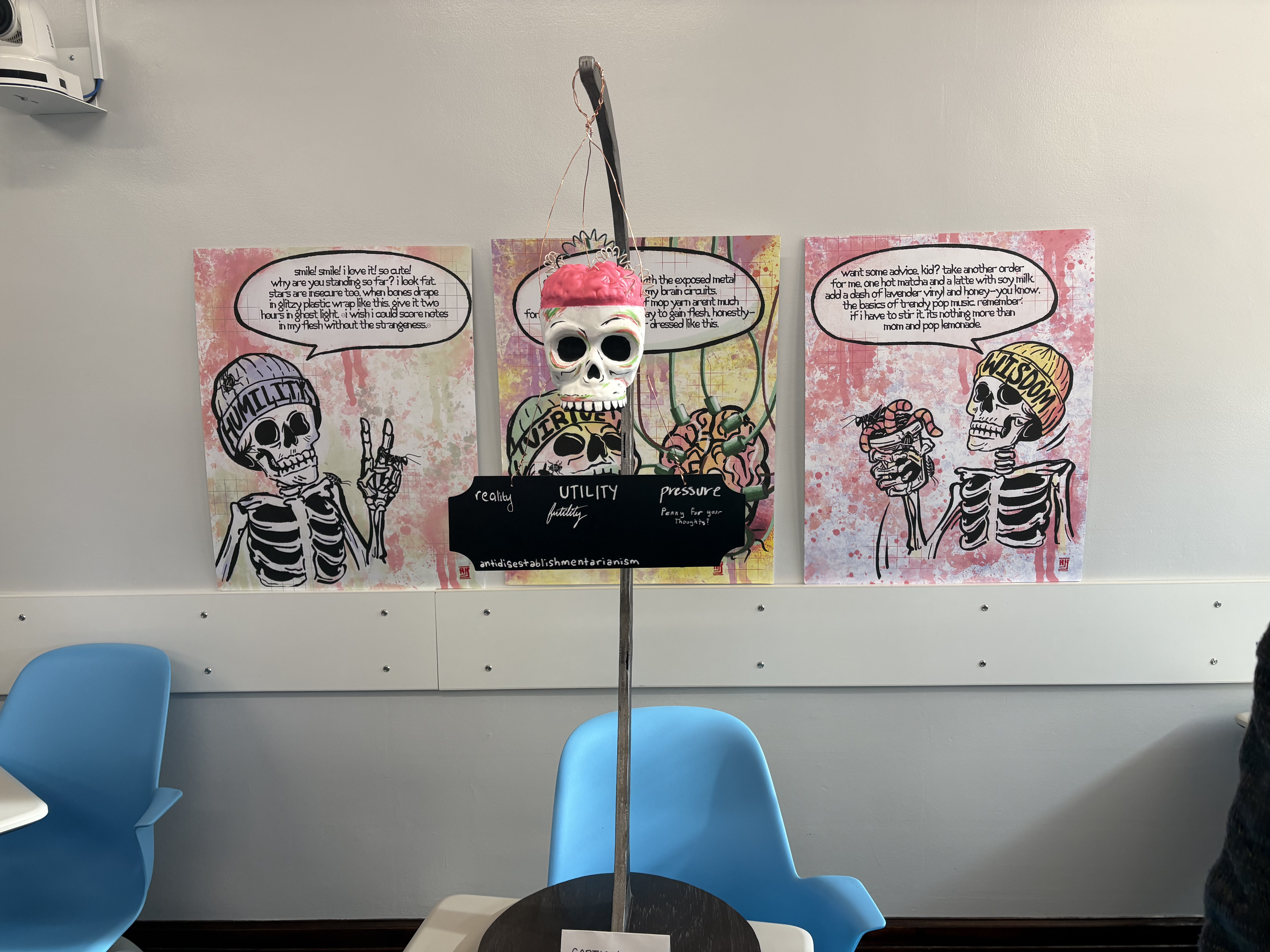 skeleton paintings