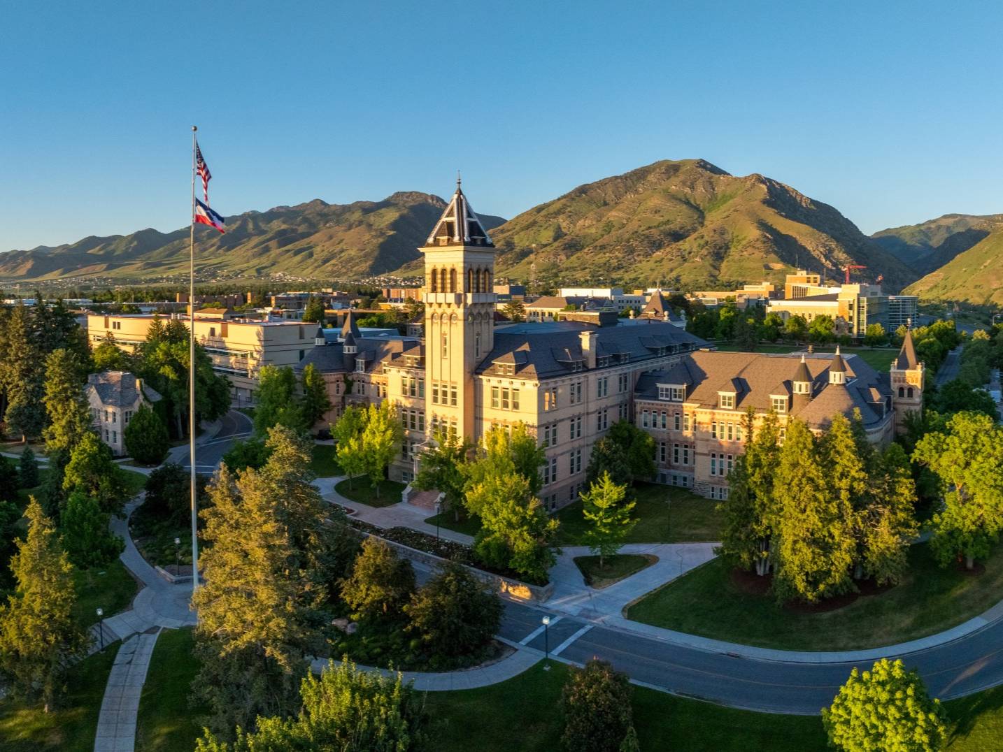 old main hill stock photo