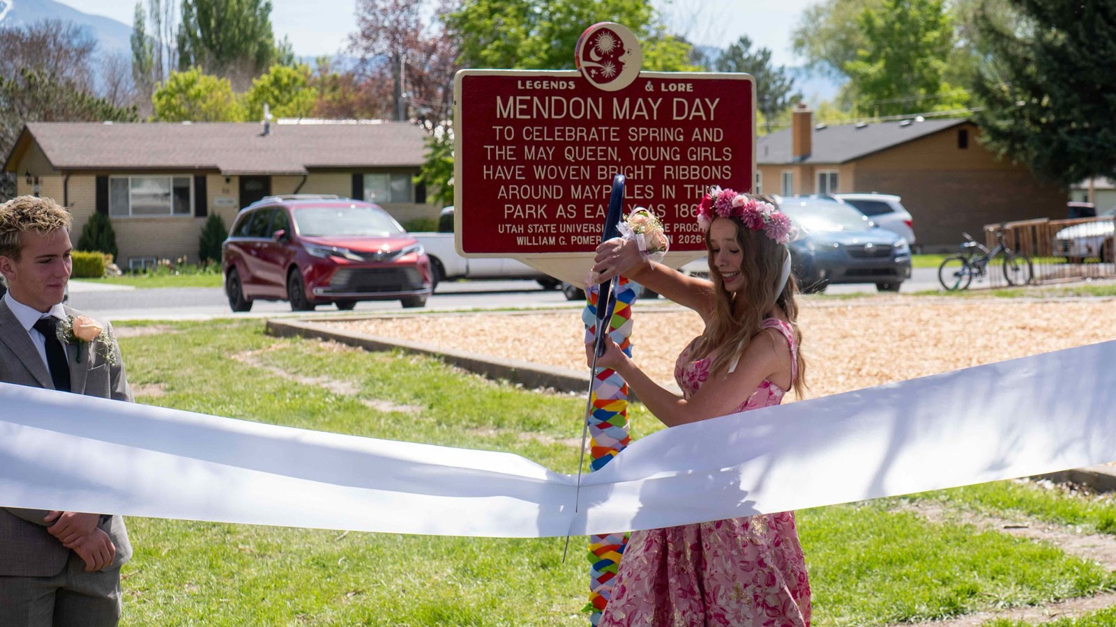USU Student Folklore Project Dedicates Historical Marker in Mendon 