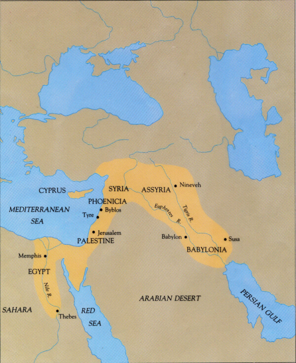 Map of the Fertile Crescent