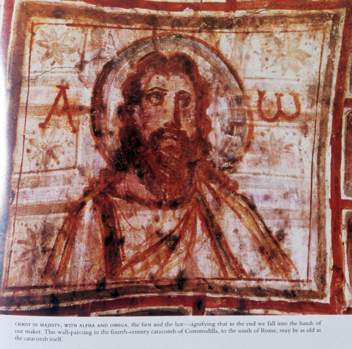 Christ as the Alpha and Omega, from the catacombs