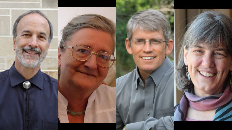 Dr. David Haberman, Dr. Margaret Barker, Dr. George Handley, Dr. Sue Darlington