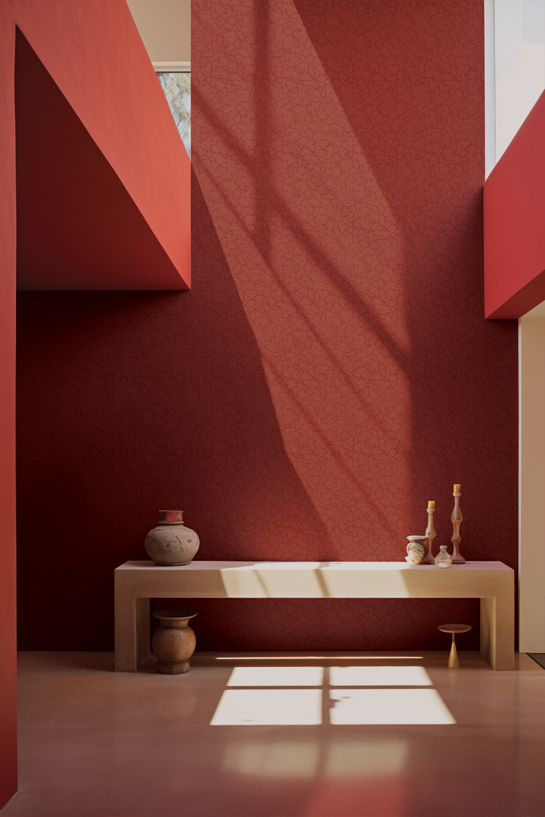 Vignette of a custom wallpaper inspired by desert rock formations