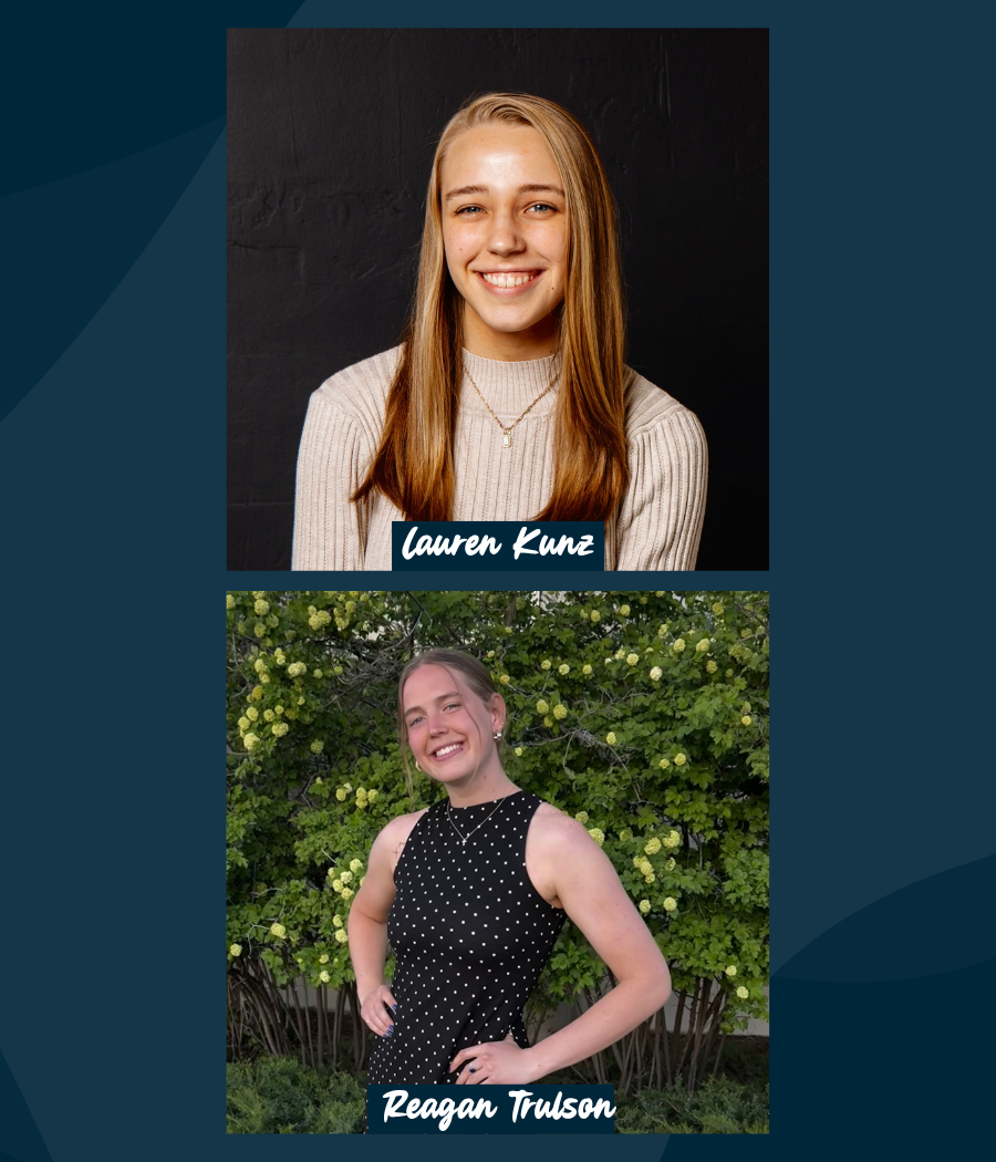 stacked profile images of Lauren Kunz and Reagan Trulson
