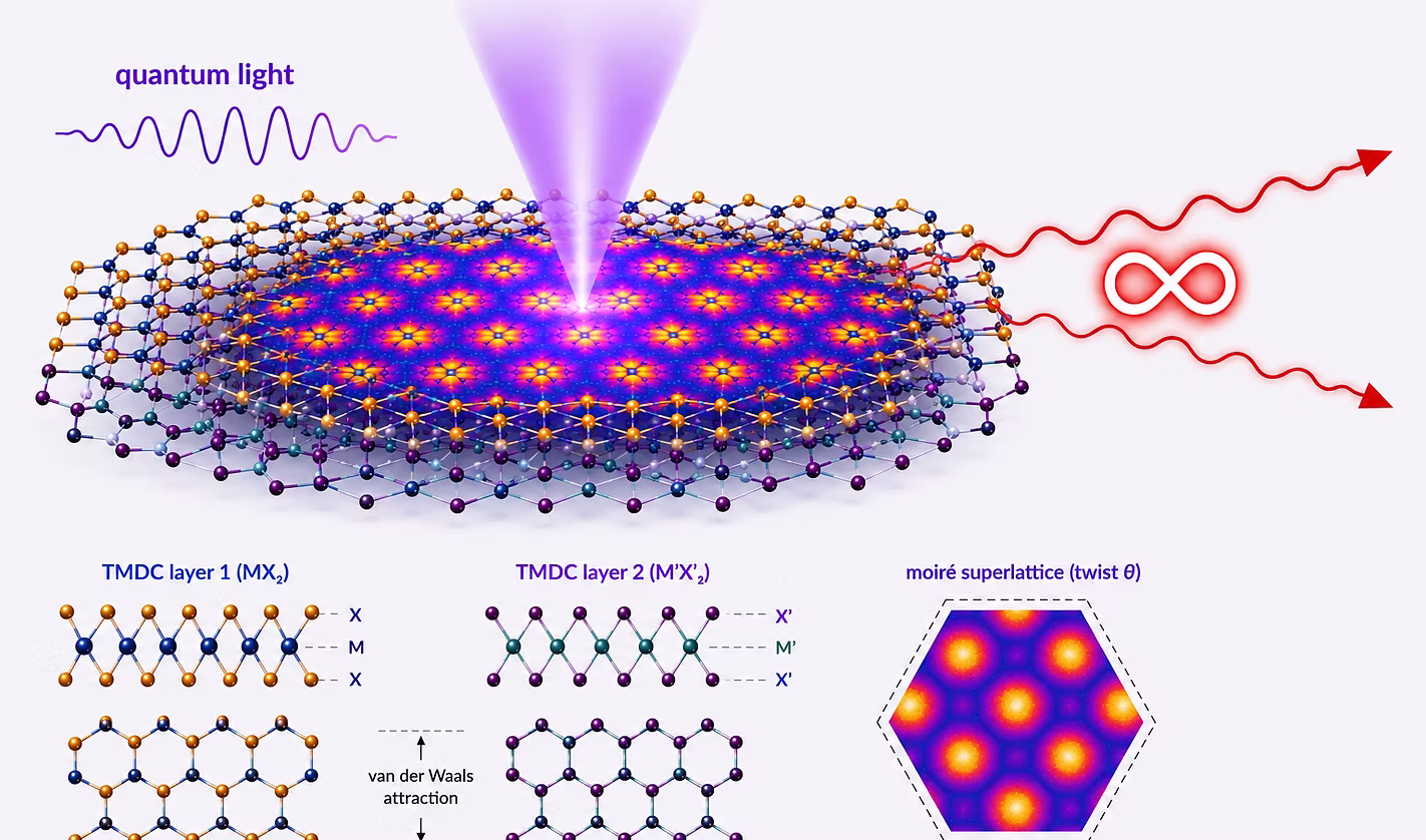 quantum light; TMDC layer 1; TMDC layer 2; moire superlattice
