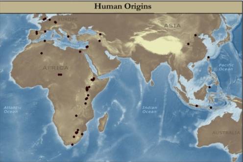 A map of the world with locations marked.