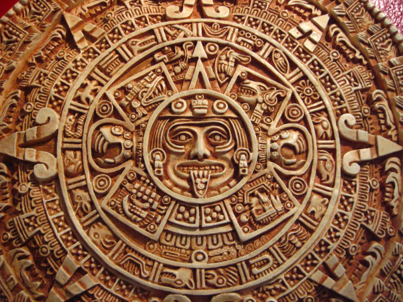Native American carvings.