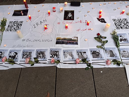  Commemoration of Iranians killed in anti Regime protests. Mahsa Amini Protests in Stuttgart, Germany