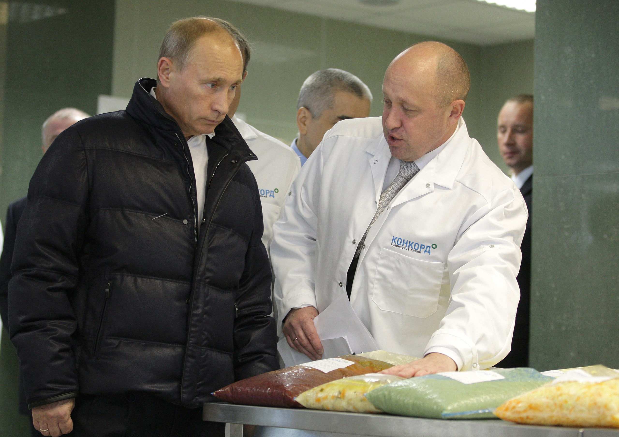 Vladimir Putin with Yevgeny Prigozhin in 2010