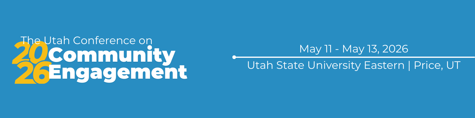 The Utah Conference on Community Engagement May 11 - 13, 2026 | Utah State University Eastern | Price, UT